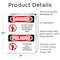 Signmission Do Not Enter Authorized Only Bilingual Danger Sign, Vinyl Decal, 7in W x 10in L, 2PK OS-2PACK-DS-D-710-VS-1144 - alternate 3